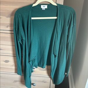 Old Navy Women's Teal Open-Front Cardigan